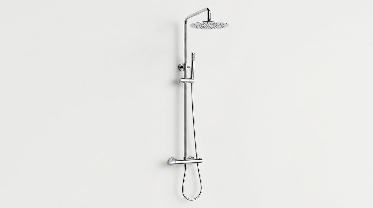 Colonne de douche thermostatique chrome Cassis