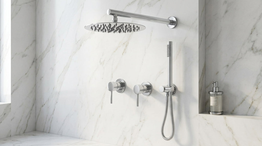 Colonne de douche encastrable chrome Éze — vue 4