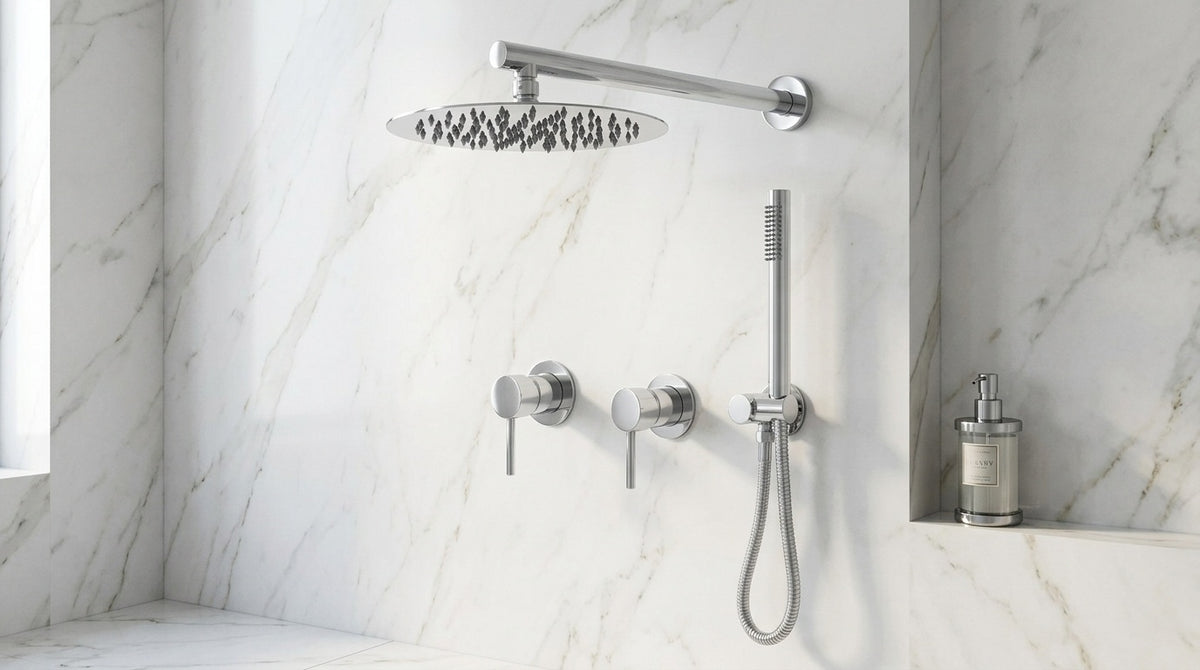 Colonne de douche encastrable chrome Éze — vue 4