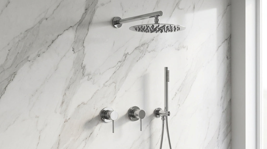Colonne de douche encastrable chrome Éze — vue 2