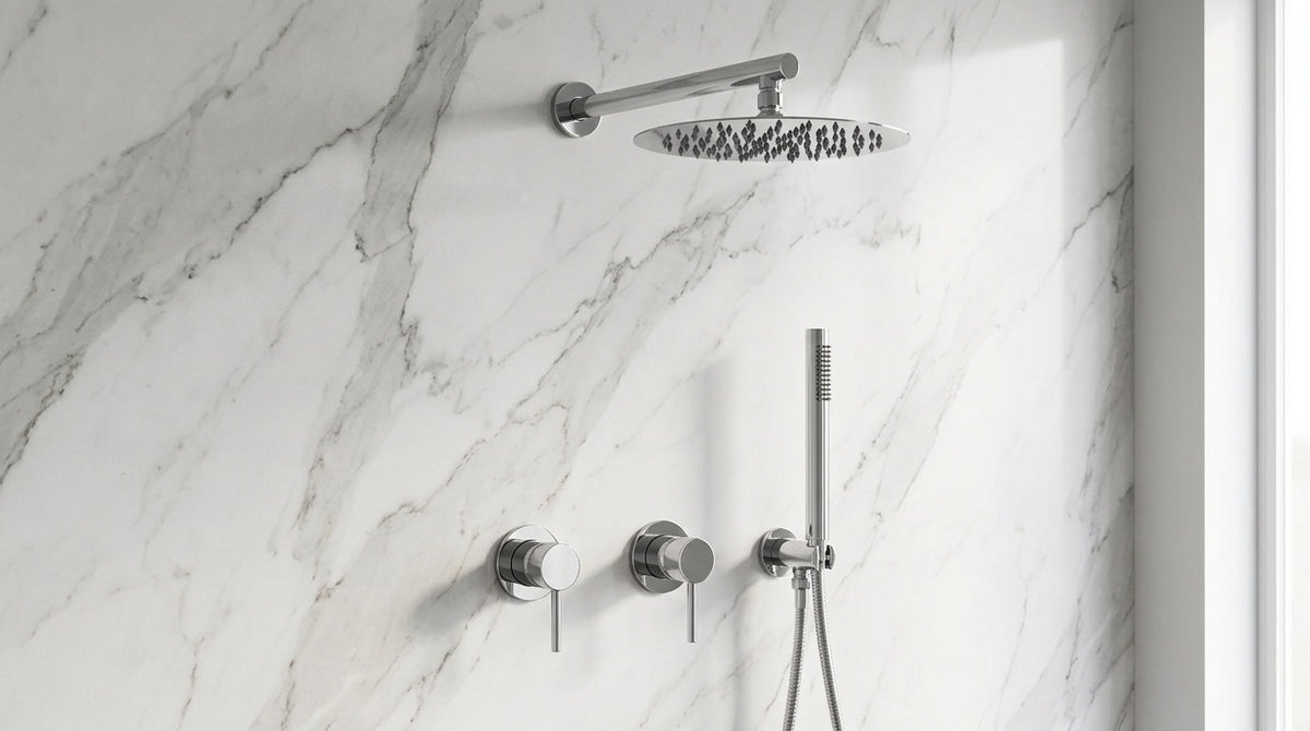 Colonne de douche encastrable chrome Éze — vue 2