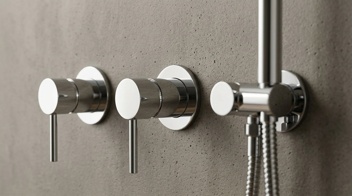 Colonne de douche encastrable chrome Éze — vue 3