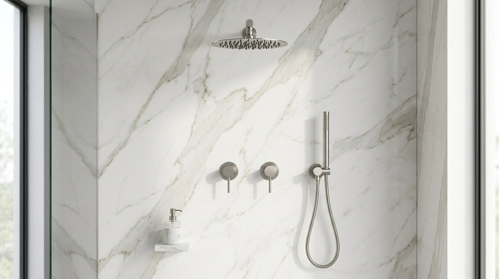 Colonne de douche encastrable nickel brossé Éze — vue 2