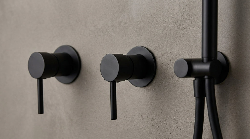 Colonne de douche encastrable noir mat Éze — vue 5