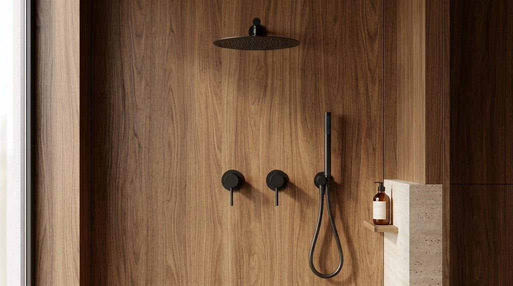 Colonne de douche encastrable noir mat Éze — vue 4