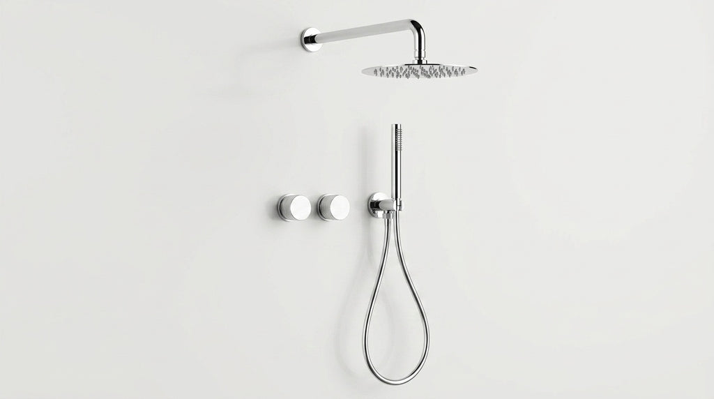 Colonne de douche encastrable chrome Garoupe