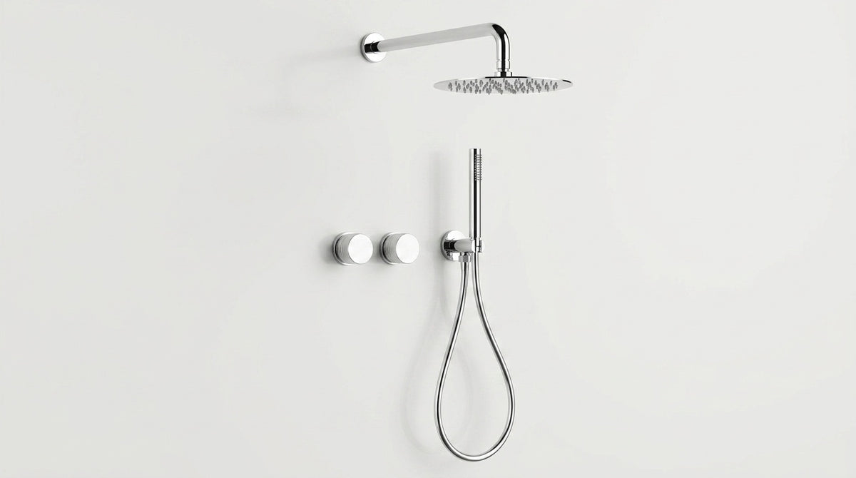 Colonne de douche encastrable chrome Garoupe