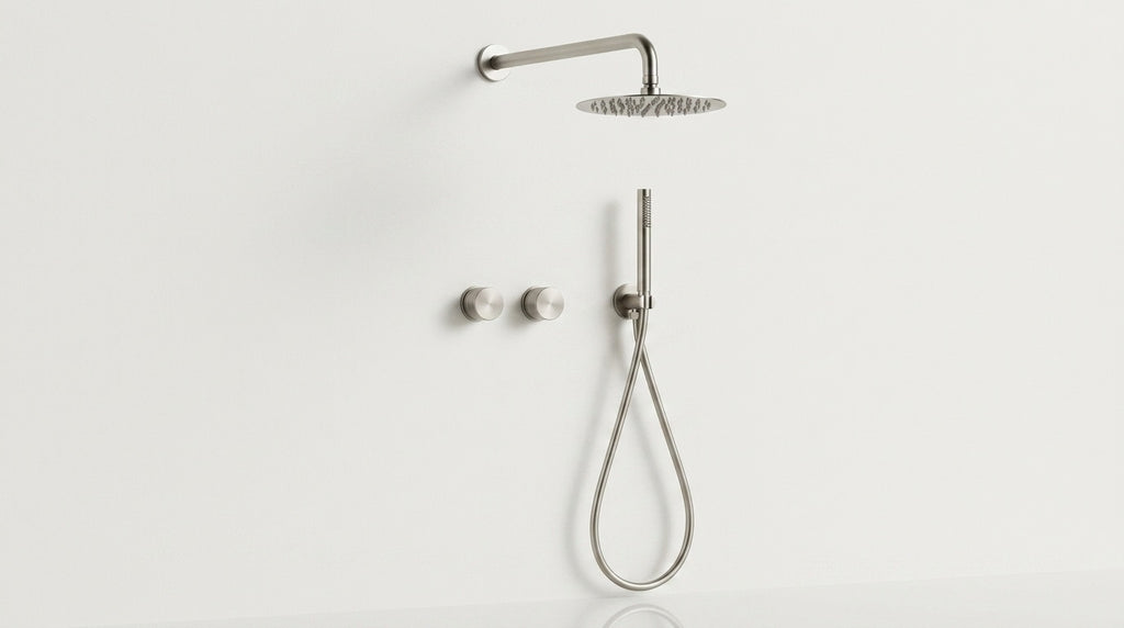 Colonne de douche encastrable nickel brossé Garoupe