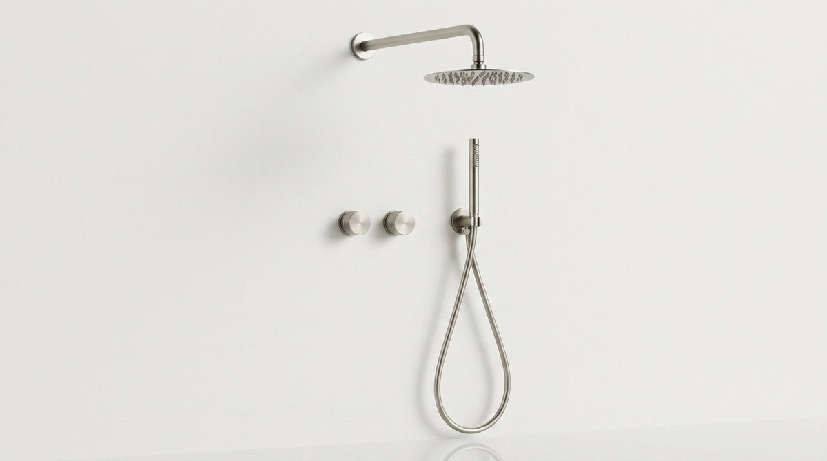 Colonne de douche encastrable nickel brossé Garoupe