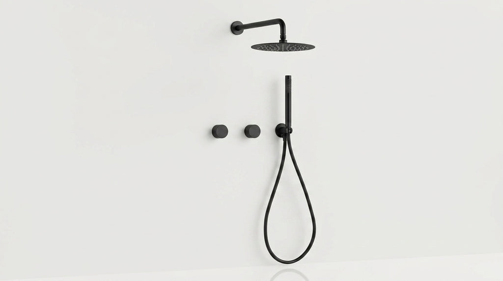 Colonne de douche encastrable noir mat Garoupe