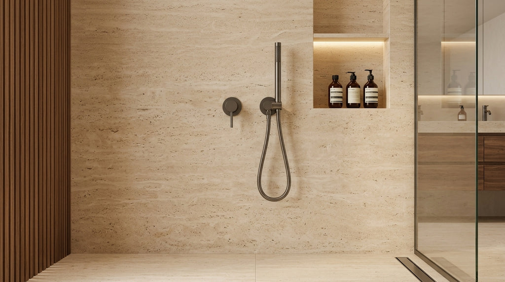 Mitigeur de douche encastré gris brossé Piana — vue 4