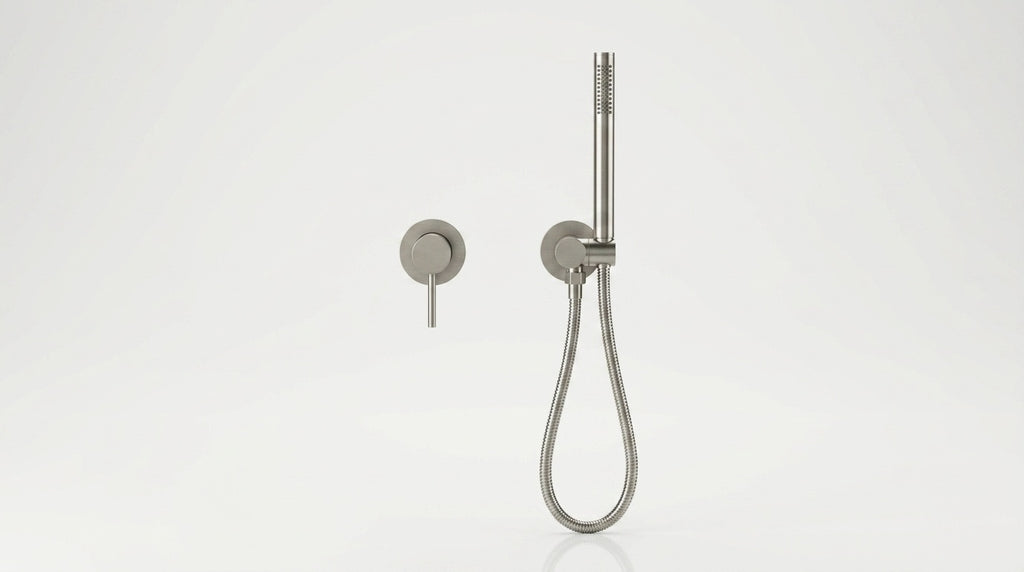 Mitigeur de douche encastré nickel brossé Piana