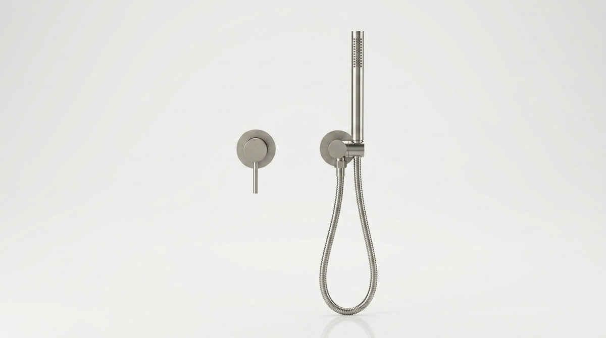 Mitigeur de douche encastré nickel brossé Piana