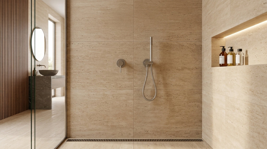 Mitigeur de douche encastré nickel brossé Piana — vue 4