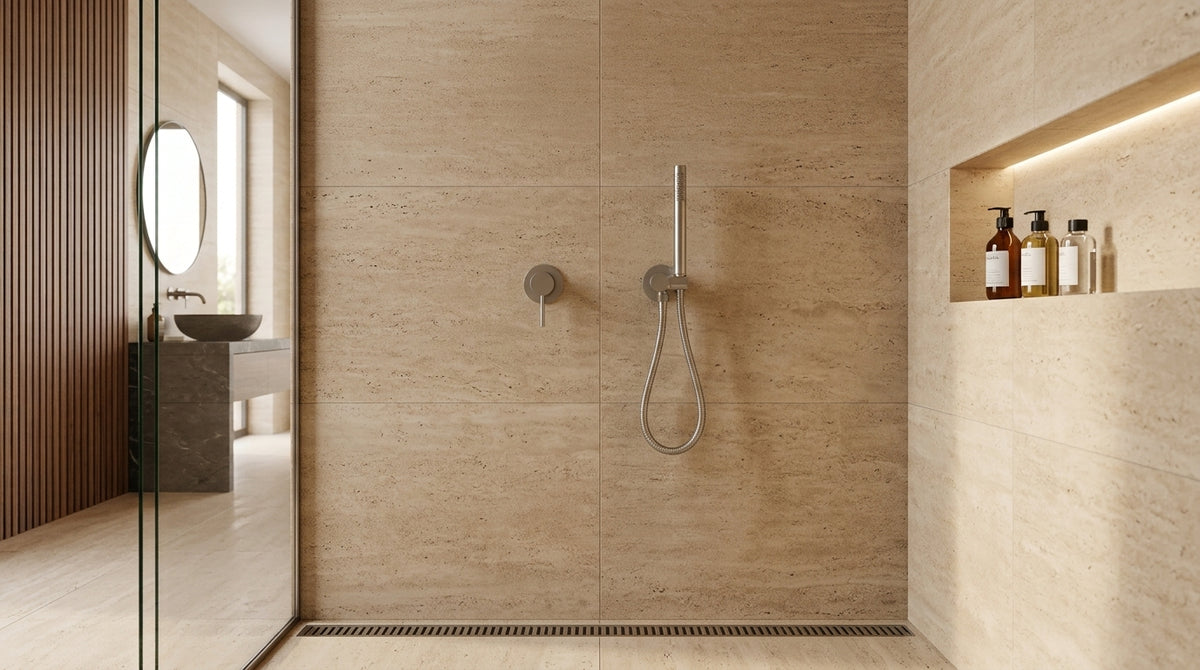 Mitigeur de douche encastré nickel brossé Piana — vue 4