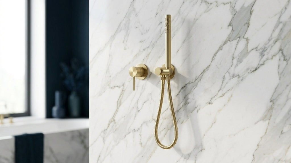 Mitigeur de douche encastré or brossé Piana — vue 2