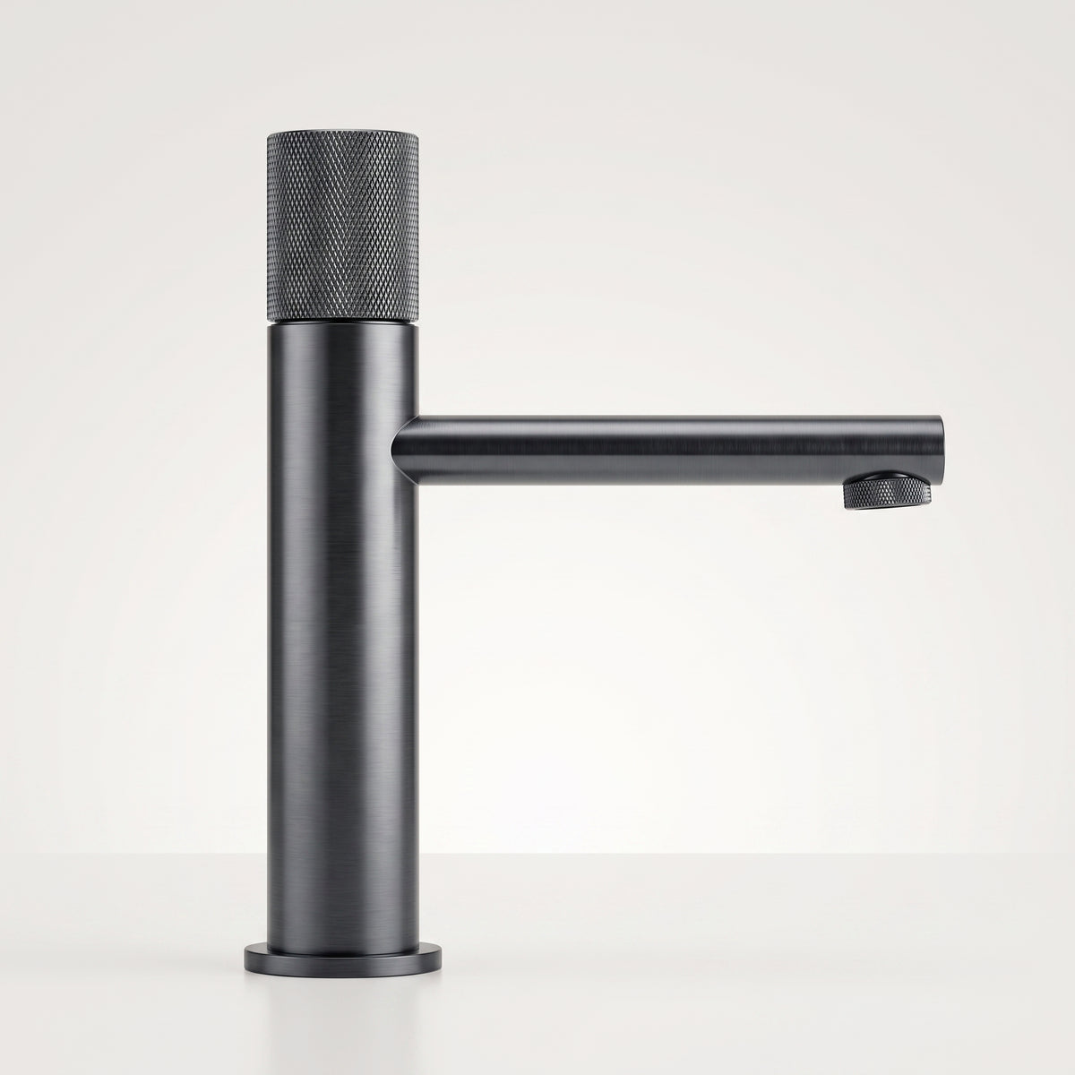 Mitigeur lavabo moleté gris brossé Sanary — vue 2