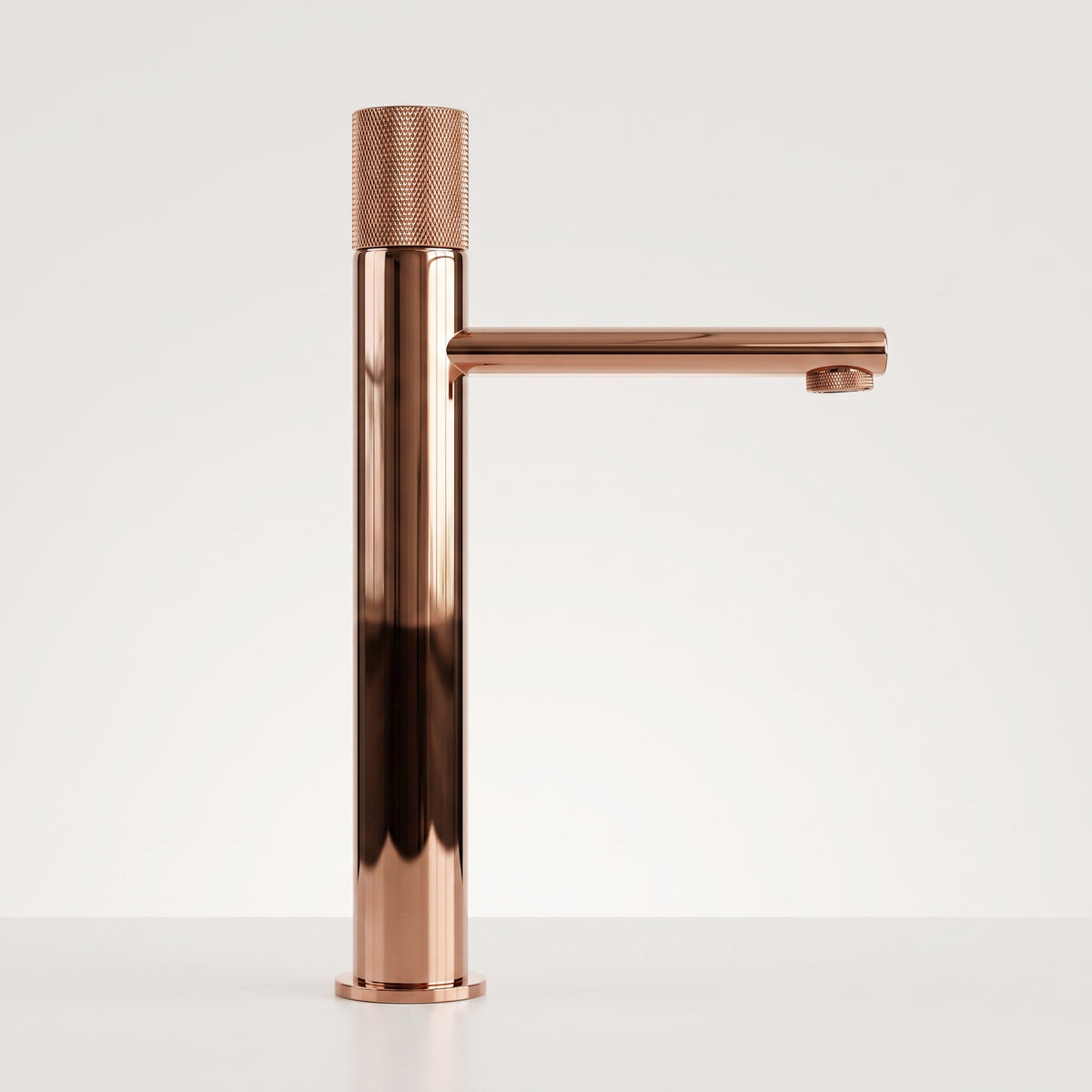 Mitigeur lavabo moleté or rose poli Sanary — vue 3