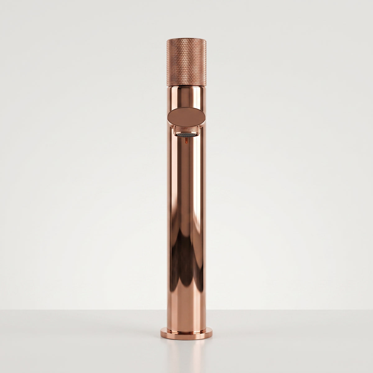 Mitigeur lavabo moleté or rose poli Sanary — vue 2