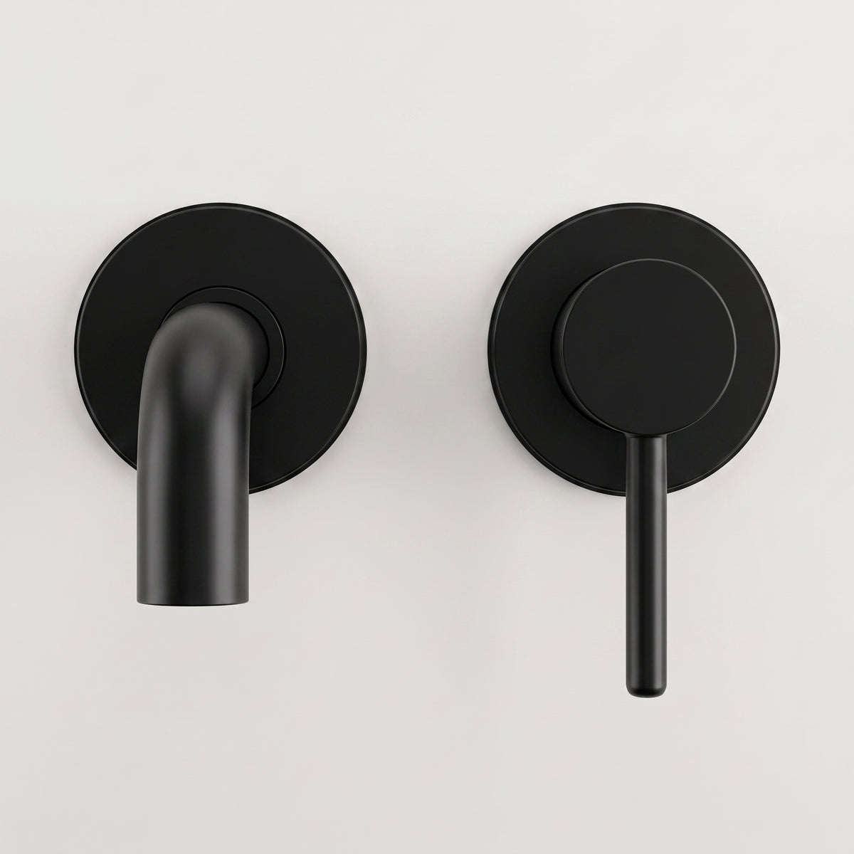 Mitigeur lavabo encastré noir mat Menton — vue 2