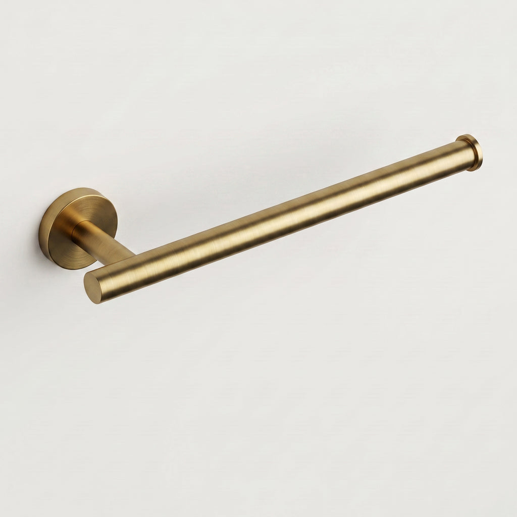 Porte-serviette rond or brossé Cargèse