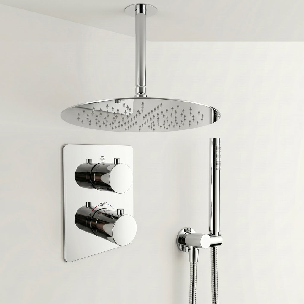 Colonne de douche encastrable chrome poli Estérel — vue 16