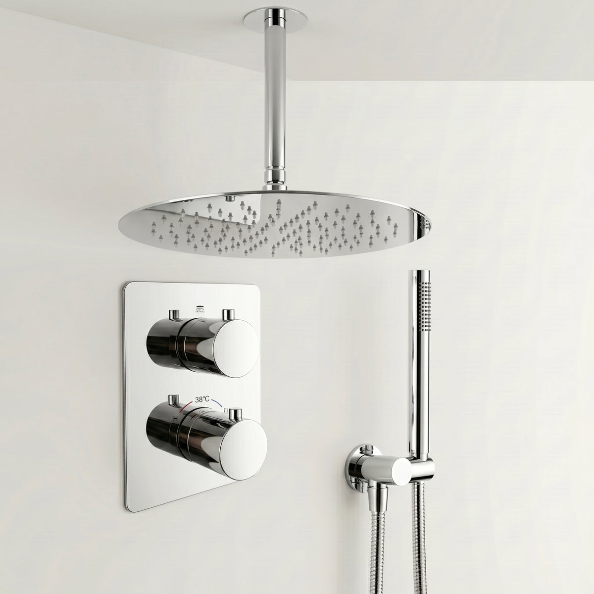 Colonne de douche encastrable chrome poli Estérel — vue 16