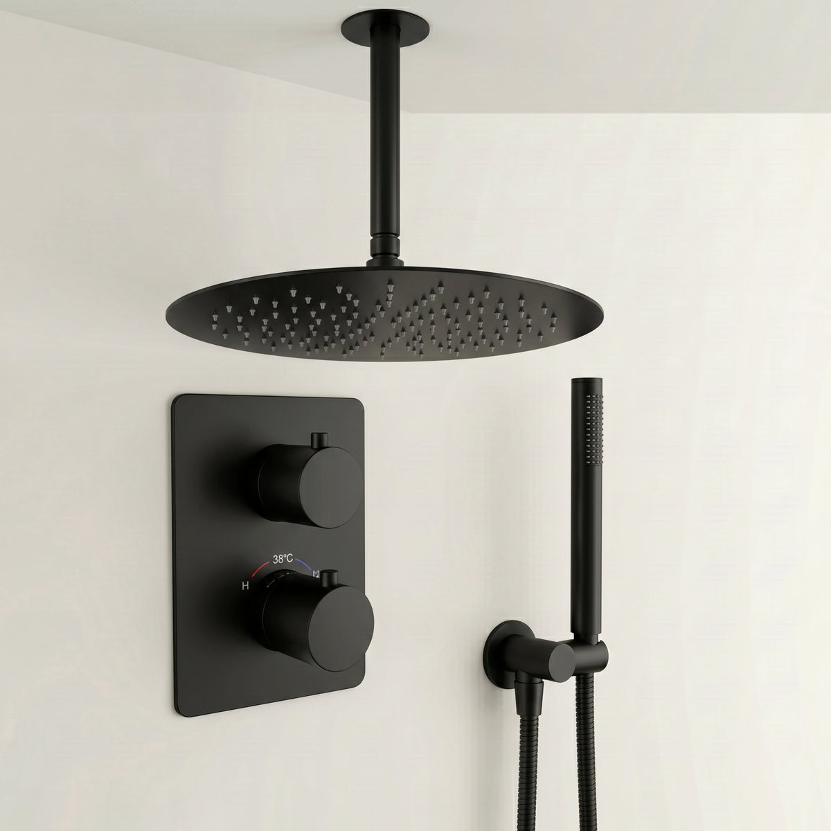 Colonne de douche encastrable noir mat Estérel — vue 9
