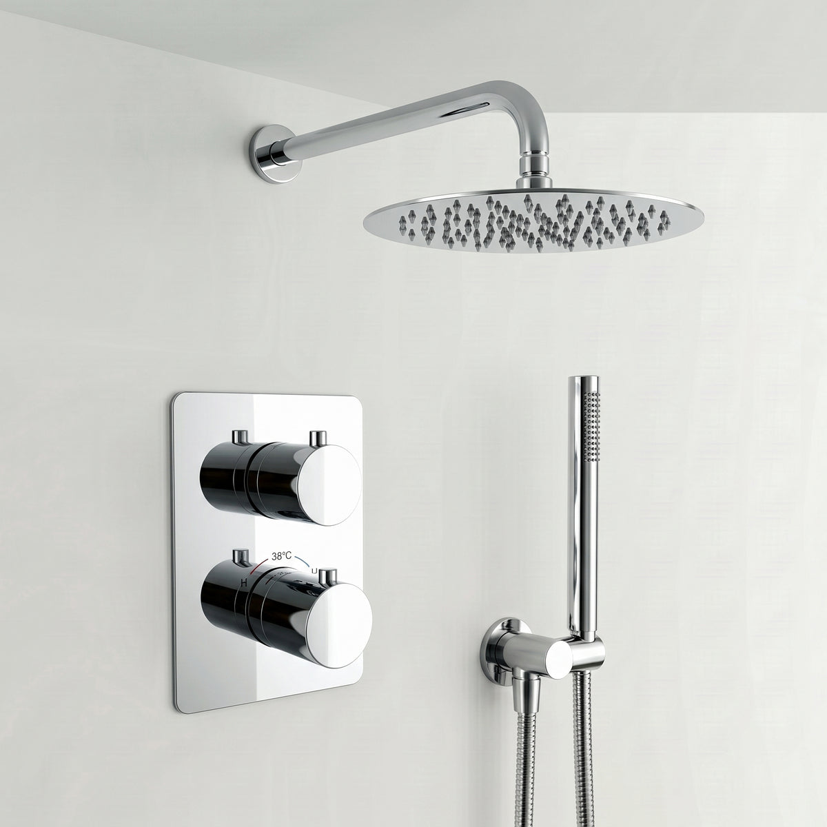 Colonne de douche encastrable chrome poli Estérel