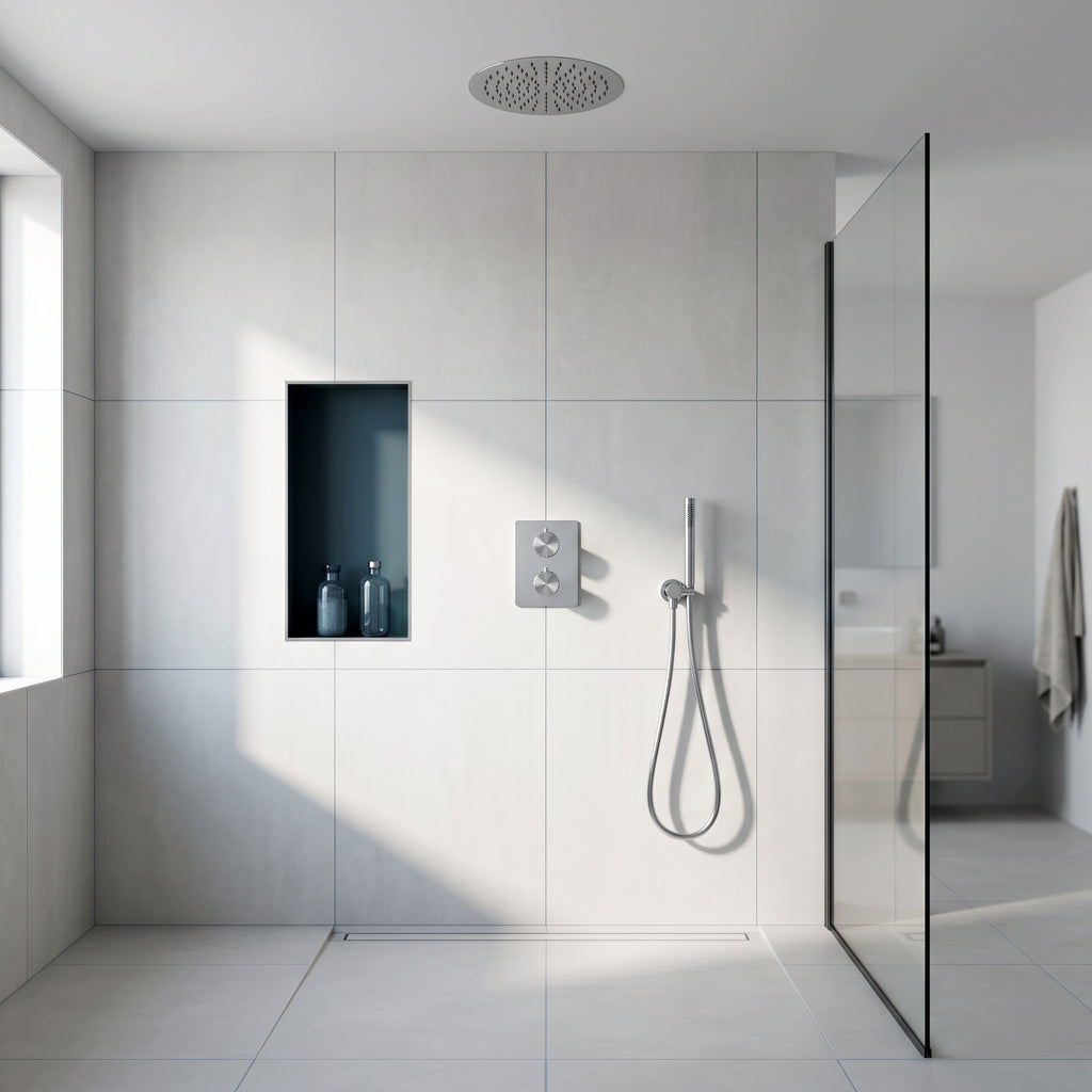 Colonne de douche encastrable chrome poli Estérel — vue 14