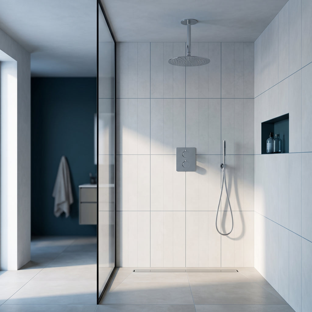 Colonne de douche encastrable chrome poli Estérel — vue 12
