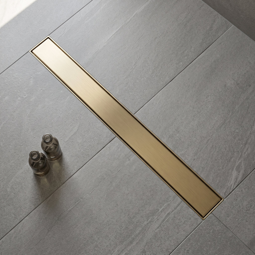 Caniveau de douche or brossé Liamone — vue 3