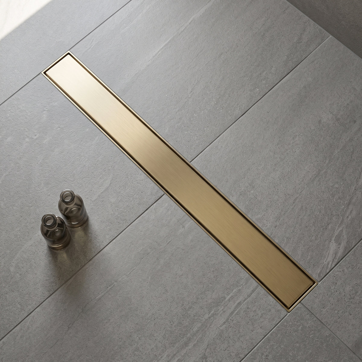 Caniveau de douche or brossé Liamone — vue 3