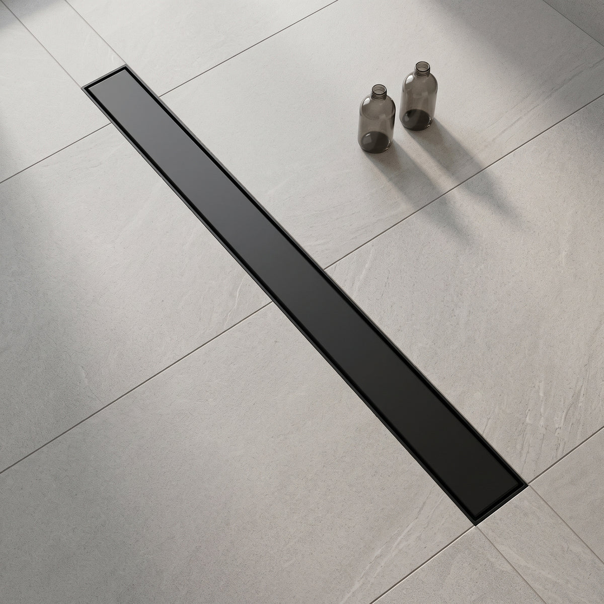 Caniveau de douche noir mat Liamone — vue 3 Image