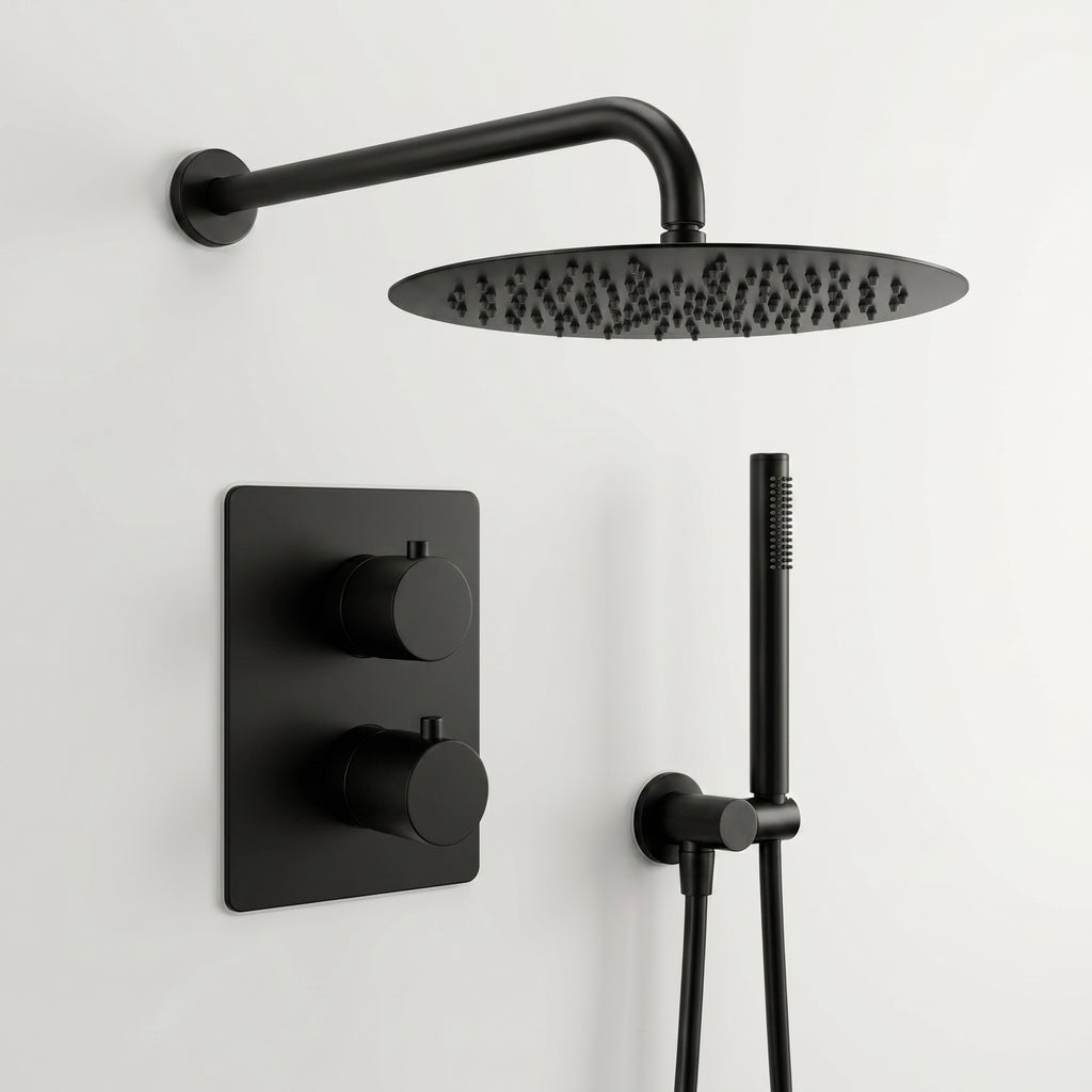 Colonne de douche encastrable noir mat Estérel — vue 8