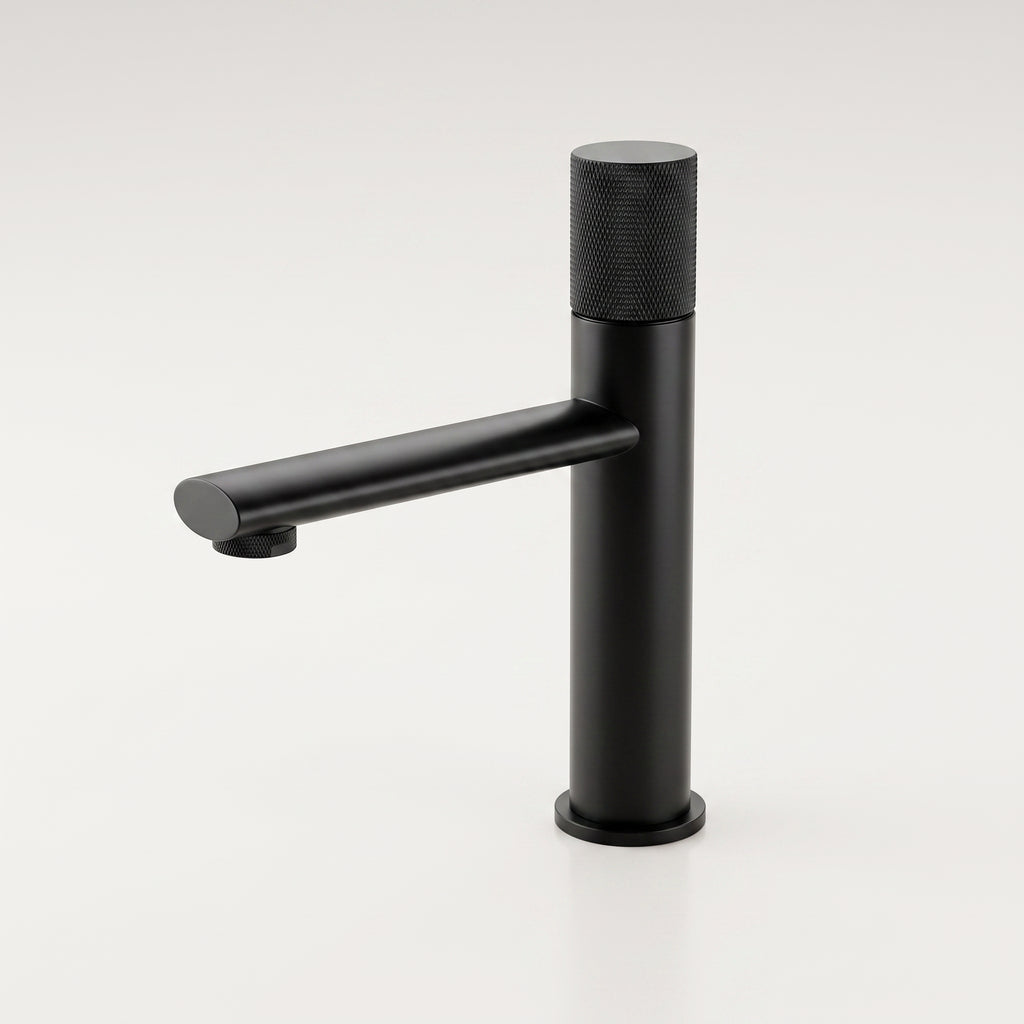 Mitigeur lavabo moleté noir mat Sanary — vue 2