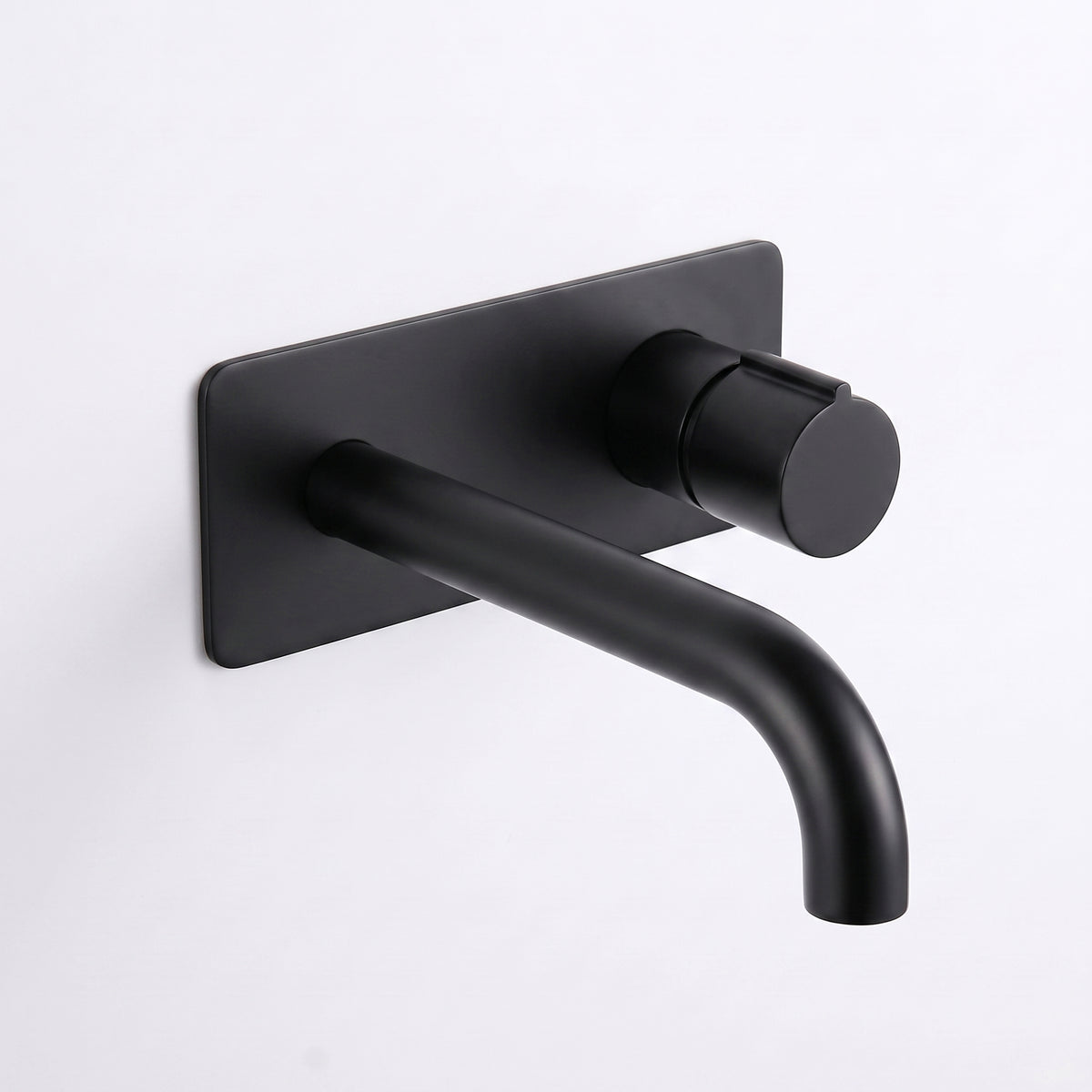 Mitigeur lavabo mural noir mat Nonza