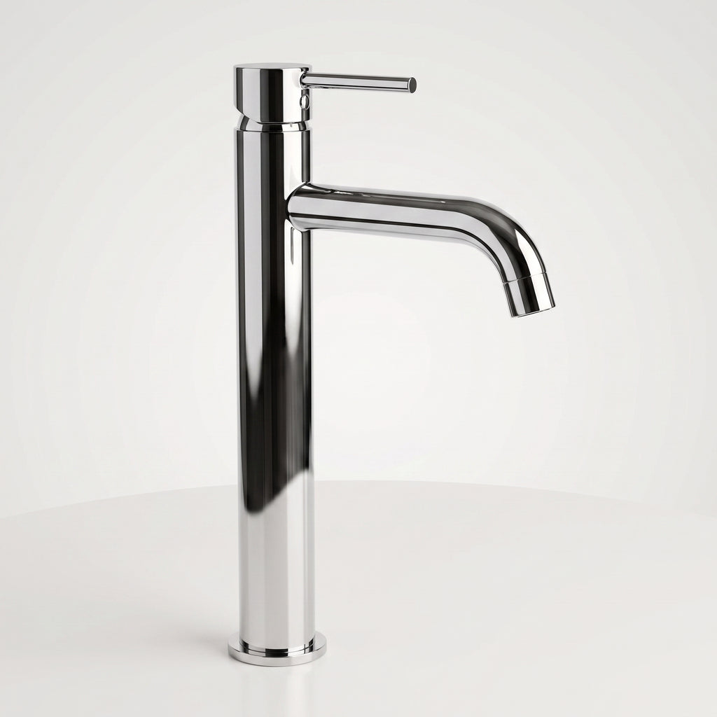 Mitigeur lavabo sur plan chrome poli Salis — vue 4