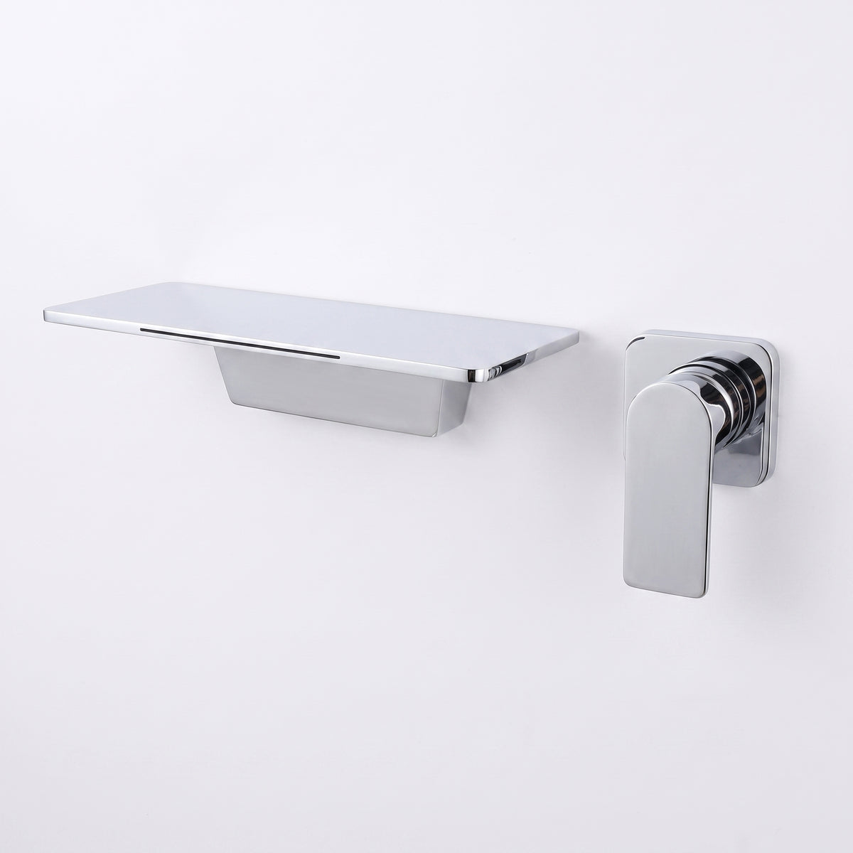 Mitigeur lavabo mural cascade chrome poli Sperone