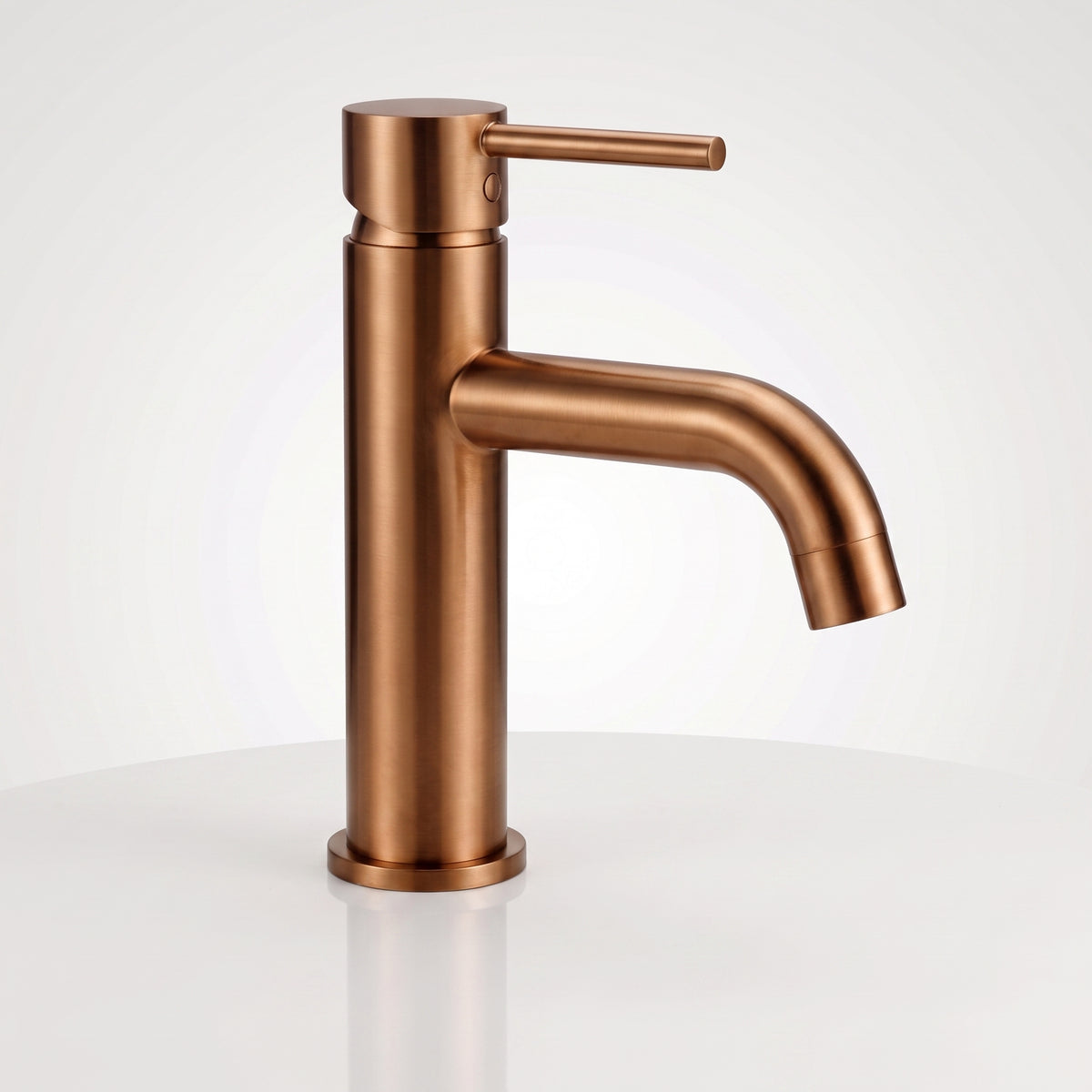 Mitigeur lavabo sur plan or rose brossé Salis