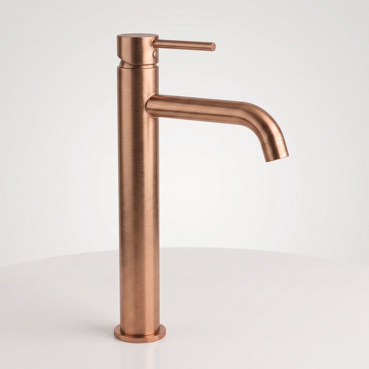 Mitigeur lavabo sur plan or rose brossé Salis — vue 4