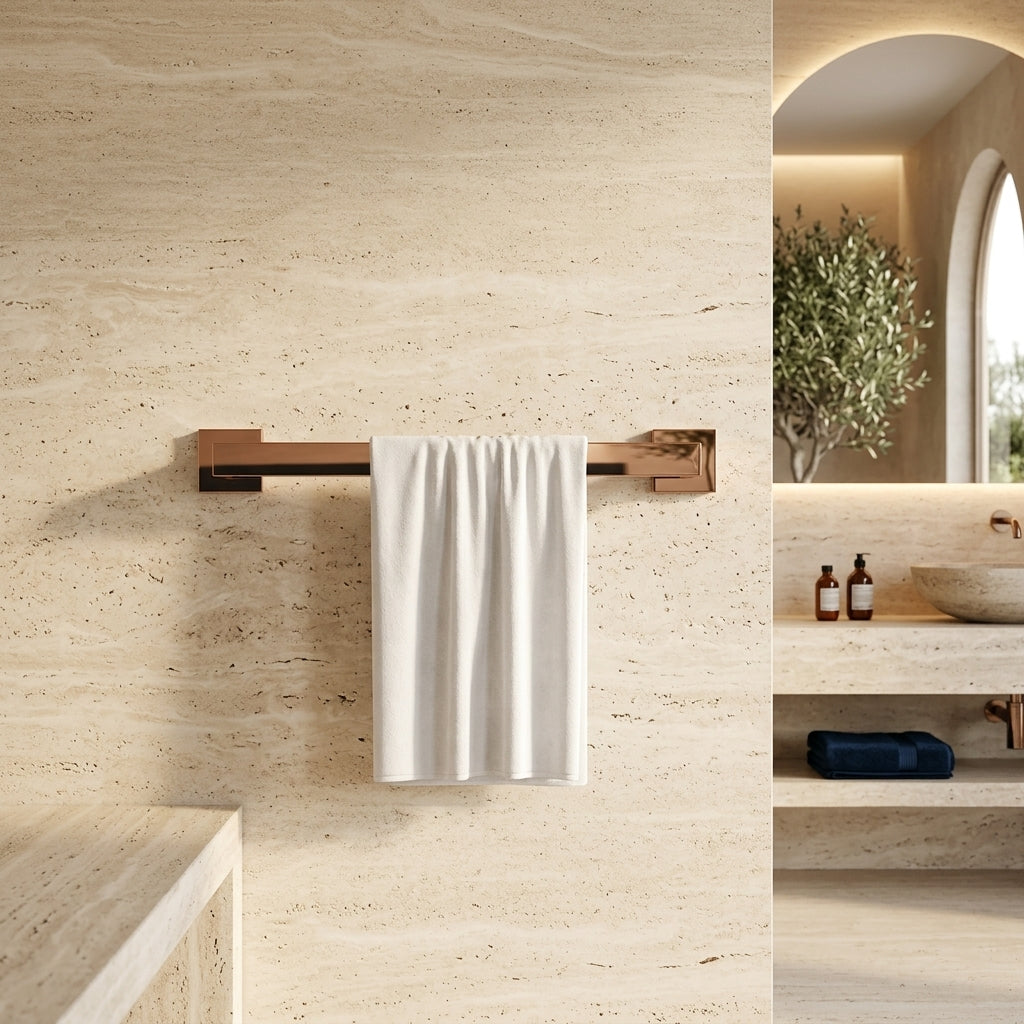 Porte-serviette or rose poli Calvi — vue 4