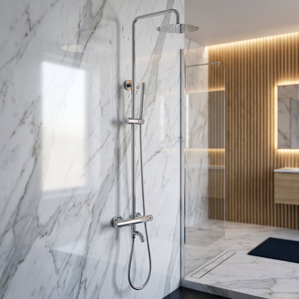 Colonne de douche thermostatique chrome Bandol — vue 8