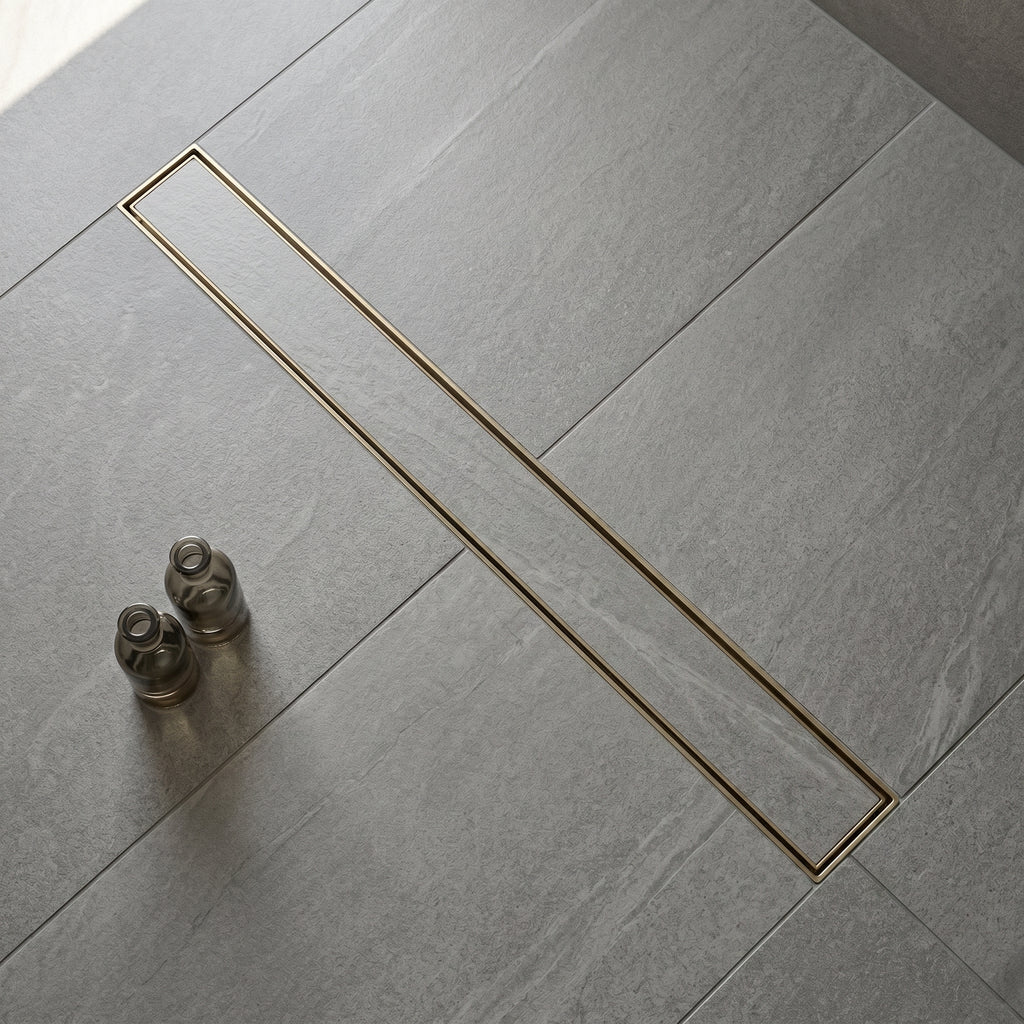 Caniveau de douche or brossé Liamone — vue 4