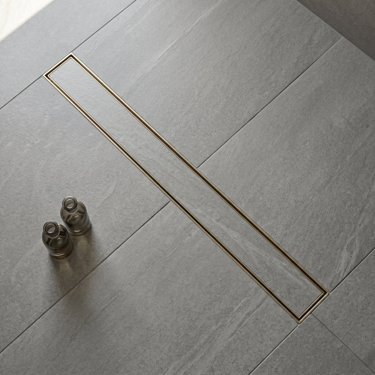 Caniveau de douche or brossé Liamone — vue 4