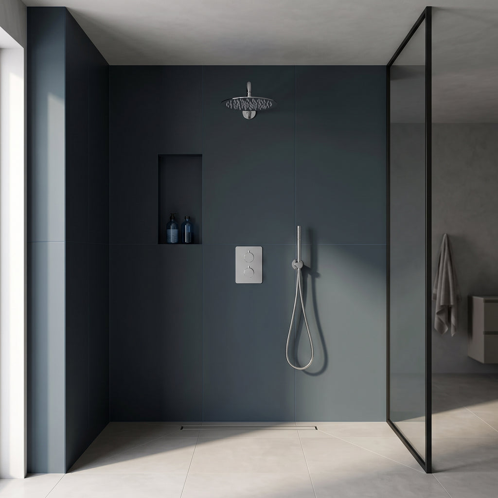 Colonne de douche encastrable chrome poli Estérel — vue 5