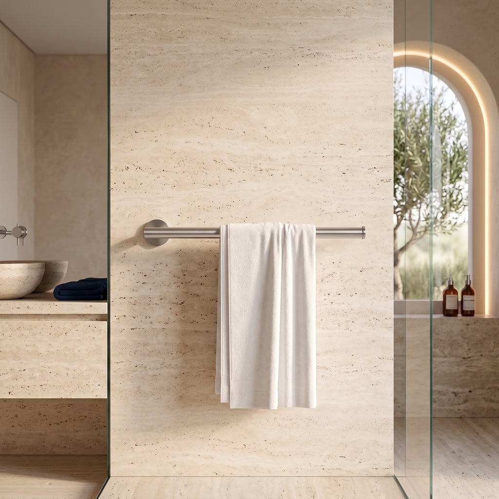 Porte-serviette rond inox brossé Cargèse — vue 3