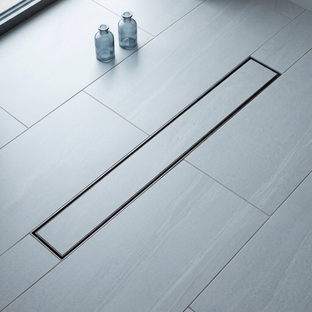 Caniveau de douche gris brossé Liamone — vue 4