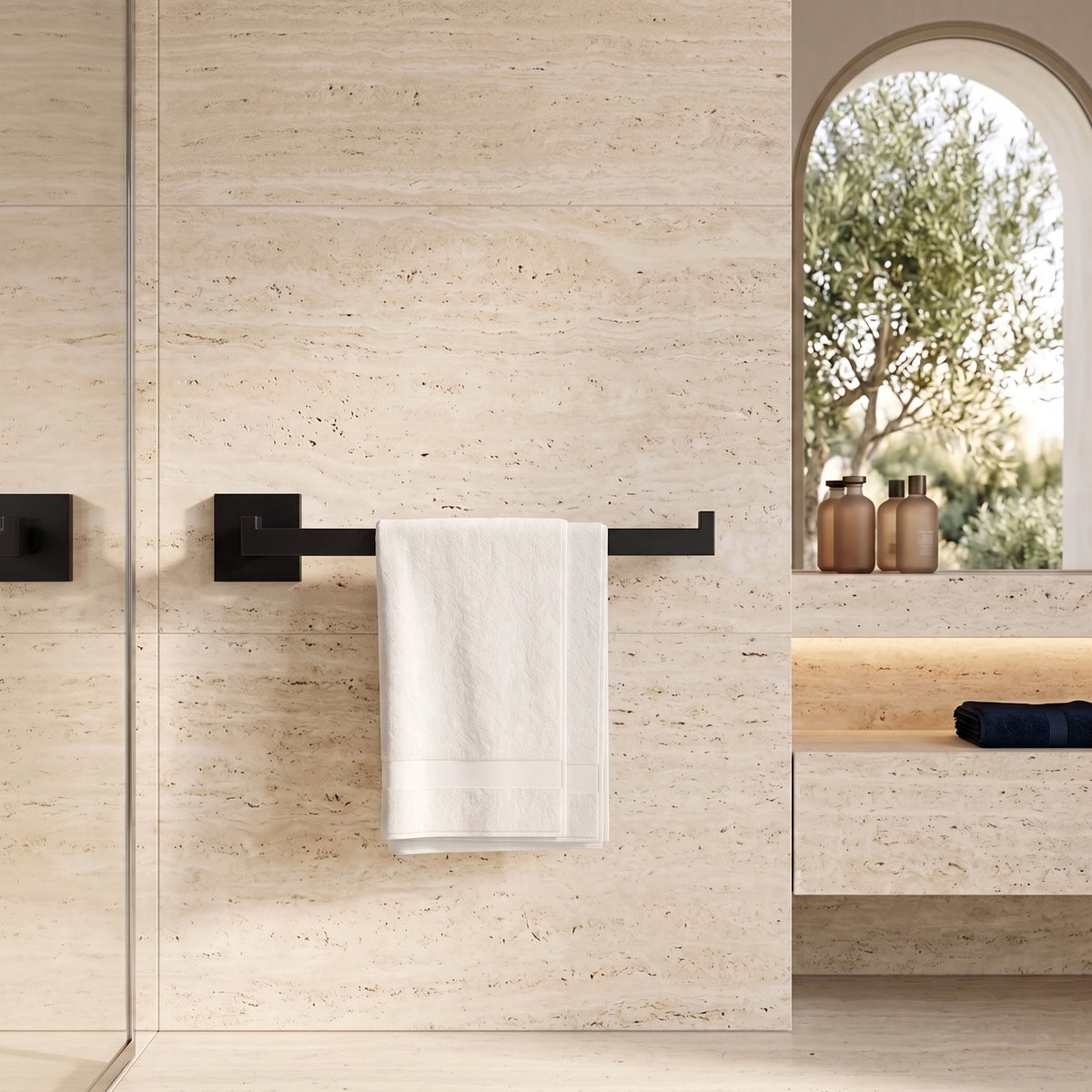 Porte-serviette noir mat Saleccia — vue 4