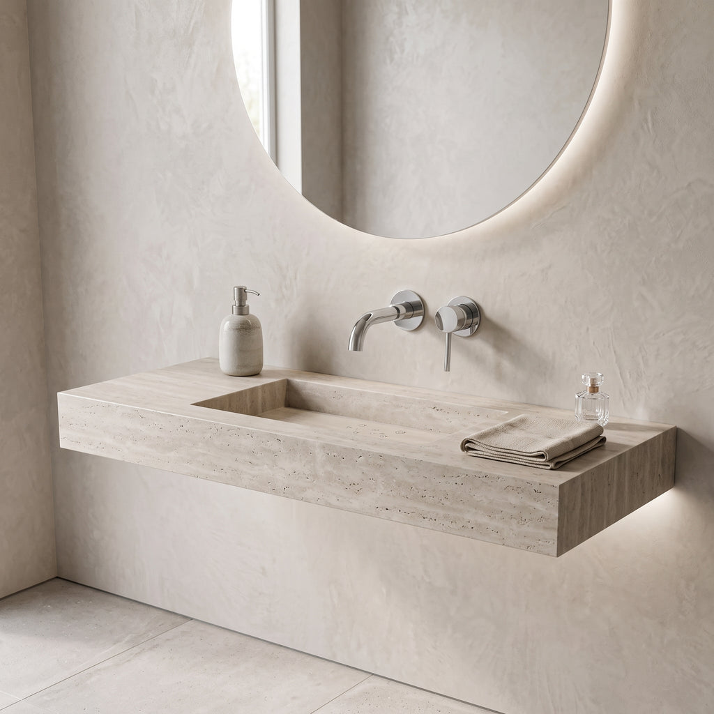 Mitigeur lavabo encastré chrome poli Menton — vue 5